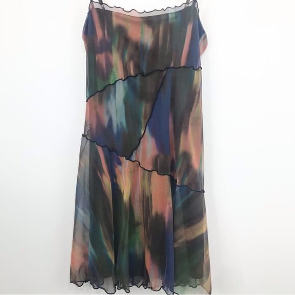 Urban Outfitters Moxi Multi Earth Tone Mini Slip Dress - Picture 7 of 15